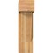 Ekena Millwork Traditional Block Rough Sawn Bracket w/ Offset Brace, Western Red Cedar, 8"W x 20"D x 28"H BKT0806X20X28TRA05RWR - alternate 4